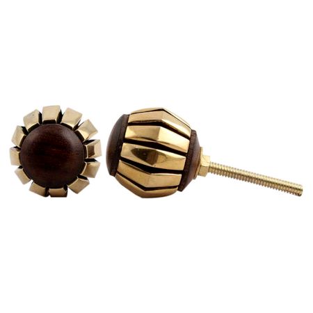 Gold Floral Metal Cabinet Knobs